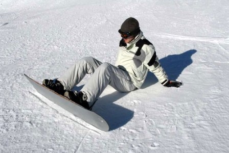 Боковое соскальзывание на сноуборде